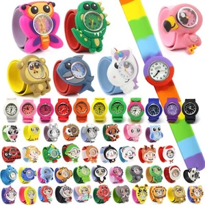 Wacky Watches Snap On Slap Band For Kids Boys Girls Silicone Accessories Animal - Picture 1 of 226