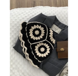 Bonnet tricoté accessoire de mode style bohème - Imagen 1 de 4