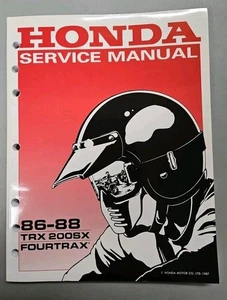 Honda TRX 200SX Fourtrax Service Manual 1986-1988 TRX200 OEM Genuine NOS New - Picture 1 of 8