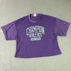 Camiseta deportiva de fútbol americano recortada con red azul púrpura mediana Champion Mesh para adulto - Imagen 1 de 9