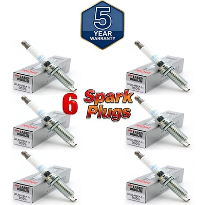 6PCS NGK SPARK PLUG LASER IRIDIUM POWER (9029) DILKAR6A11 For Nissan Altima 2.0L - Image 1 of 4