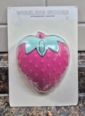 Wireless Computer Mouse Target Bullseye Playground 2024 STRAWBERRY Shaped NEW! - Image 1 of 4