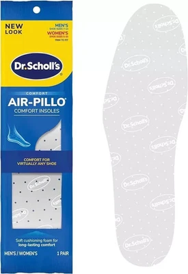 Plantillas de zapatos Dr. Scholls Comfort doble Air-Pillo para hombres mujeres trabajo deportes activos Foto 1 de 4