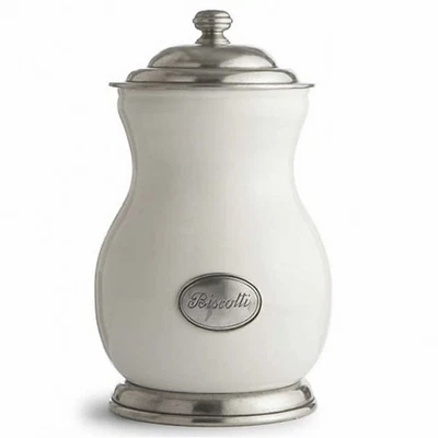 ARTE ITALICA BISCOTTI TUSCAN CANISTER w/ STICKER no box - Kitchen Pantry - Image 1 of 4