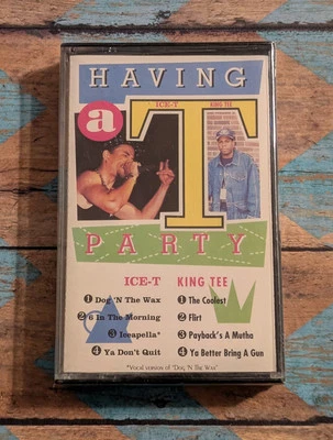 Ice-T & King Tee - Having A T Party (1991 Cassette) 90s Electo Hip Hop - Sealed - Image 1 of 4