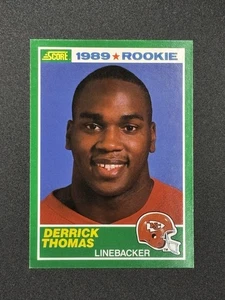 1989 Score DERRICK THOMAS #258 RC Rookie HOF Chiefs - Bild 1 von 2