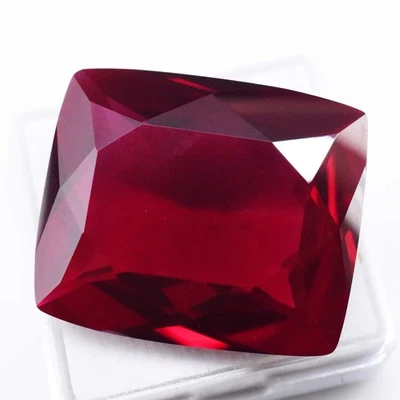 Cojín 63,60ct 26x22mm Natural Rojo Piropo Granate Impresionante Piedra Preciosa, Mozambique Foto 1 de 4