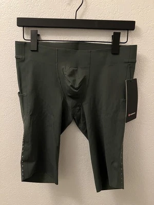 Pantalón Corto de Correr Lululemon Senseknit 10" SKSR Verde Abeto Ahumado Para Hombre Talla M Foto 1 de 4