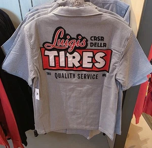 Disney Parks Luigi's Tires Mechanic Shirt for Men – Cars Large Last One - Picture 1 of 6