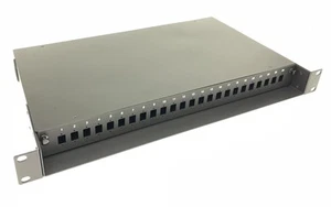 - Unloaded 1U 19" 24 Port SC Simplex/LC Duplex Fiber Optic Rack Mount Enclosu... - Picture 1 of 7