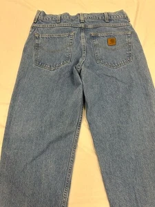 Carhartt Mens Size 34 x 32 Relaxed Fit Jeans Straight Leg - Picture 1 of 5