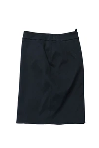 Armani Collezioni Womens Back Zip Knee Length Pencil Skirt Navy Blue Size 2 - Picture 1 of 5