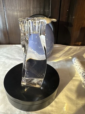 Crystal Candle Holder By Orrefors Sweden  Signed Orrefors - Image 1 of 4