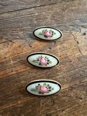 Bottoni in argento sterling Hjortdahl Norvegia norvegese vintage estate 2789 - Immagine 1 di 4