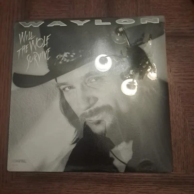 Waylon Jennings Will The Wolf Survive LP  1986 (MCA 5688) Sealed!!!! - Image 1 of 2