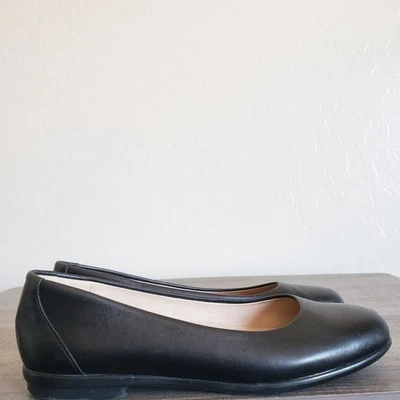 Zapatos planos de ballet de cuero sin cordones SAS Scenic negros talla para mujer 7,5 ajustados cómodos Foto 1 de 4