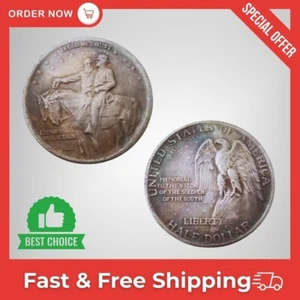 1925 Stone Mountain Half Dollar Coin, Morgan Dollar Coin for Gift of Collector🪙 - Picture 1 of 24