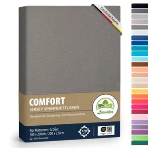 Premium Boxspringbett & Wasserbett Spannbettlaken 180x200cm - 200x220 cm 100% BW - Bild 1 von 144