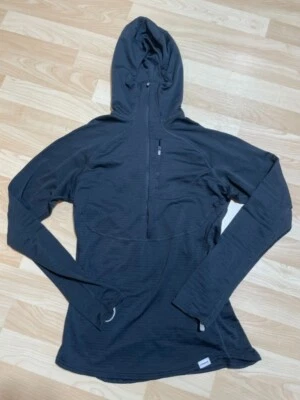 Sudadera con Capucha Patagonia Capilene 4 1/4 Cremallera Negra Polartec Rejilla Vellón Talla S Foto 1 de 4