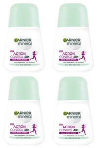 4 Garnier Mineral Action Control 48h Antiperspirant Deodorant Roll On Women  - Picture 1 of 2