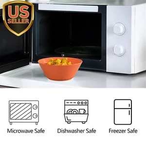 Unbreakable Large Cereal Bowls Set of 6, 32 Ounce Bpa-Free Microwave and Dish... - Picture 1 of 7