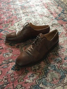Men’s Johnston And Murphy Brown Dress Shoes Size 12 Medium - Picture 1 of 12