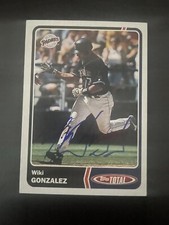 2003 Topps Total #857 Wiki Gonzalez San Diego Padres Signed Card Autographed