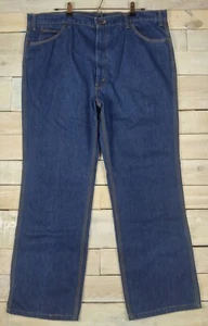 Vintage 70s LEVIS For Men Orange Tab Dark Indigo Wash Blue Jeans Size 39x30 - Picture 1 of 10
