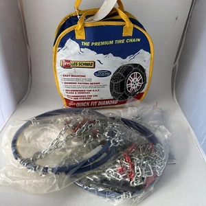 Les Schwab Quick Fit Diamond 1550-S Tire Chains 7021-550-27 for 15/16" Tires - Picture 1 of 8