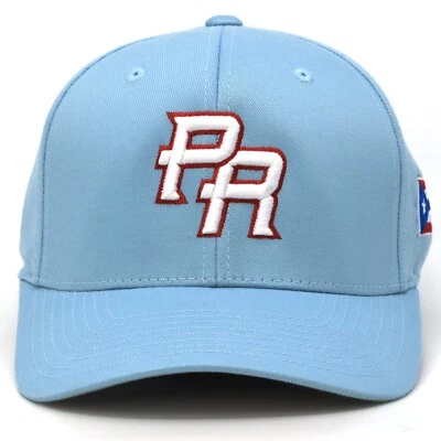 PUERTO RICO Flexfit Gorra PR Bordada Sombrero Estilo Gorra de Béisbol NUEVO Foto 1 de 2