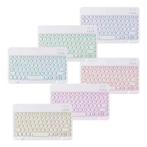 Wireless keyboard Rechargeable ultrathin Portable mini Circular button Backlight - Picture 1 of 7