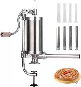 MASTER FENG Sausage Stuffer, Stainless Steel Homemade Sausage Maker Vertical - Picture 1 of 10