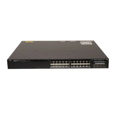 Cisco WS-C3650-24TD-L Catalyst 3650 24 Gigabit Ethernet Ports Network Switch - Image 1 of 4