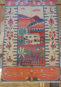 tappeto Casual 100% cotone "paesaggio"125X180 - Foto 1 di 2