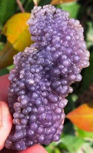 Muestra de ágata de uva púrpura Starlight calcedonia botrioidal natural 25,8 g ie3056 - Imagen 1 de 13