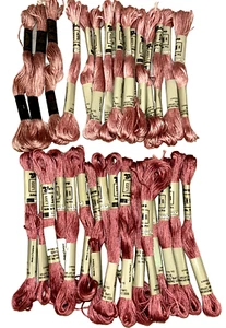 Embroidery 32 Pink Flosses DMC Galaxy Premium Cotton Embroidery Thread 223-224 - Picture 1 of 6