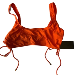 South Beach Bikini Top Womens Size 8 Orange Stretch - Picture 1 of 13