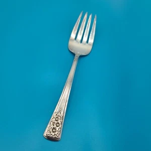 Tenedor para servir ensaladas cubiertos Silver Belle International vintage plateados - Imagen 1 de 9