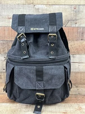 Kit de lentes de cámara Evecase SLR accesorios mochila de viaje con cubierta de lluvia - negro Foto 1 de 4