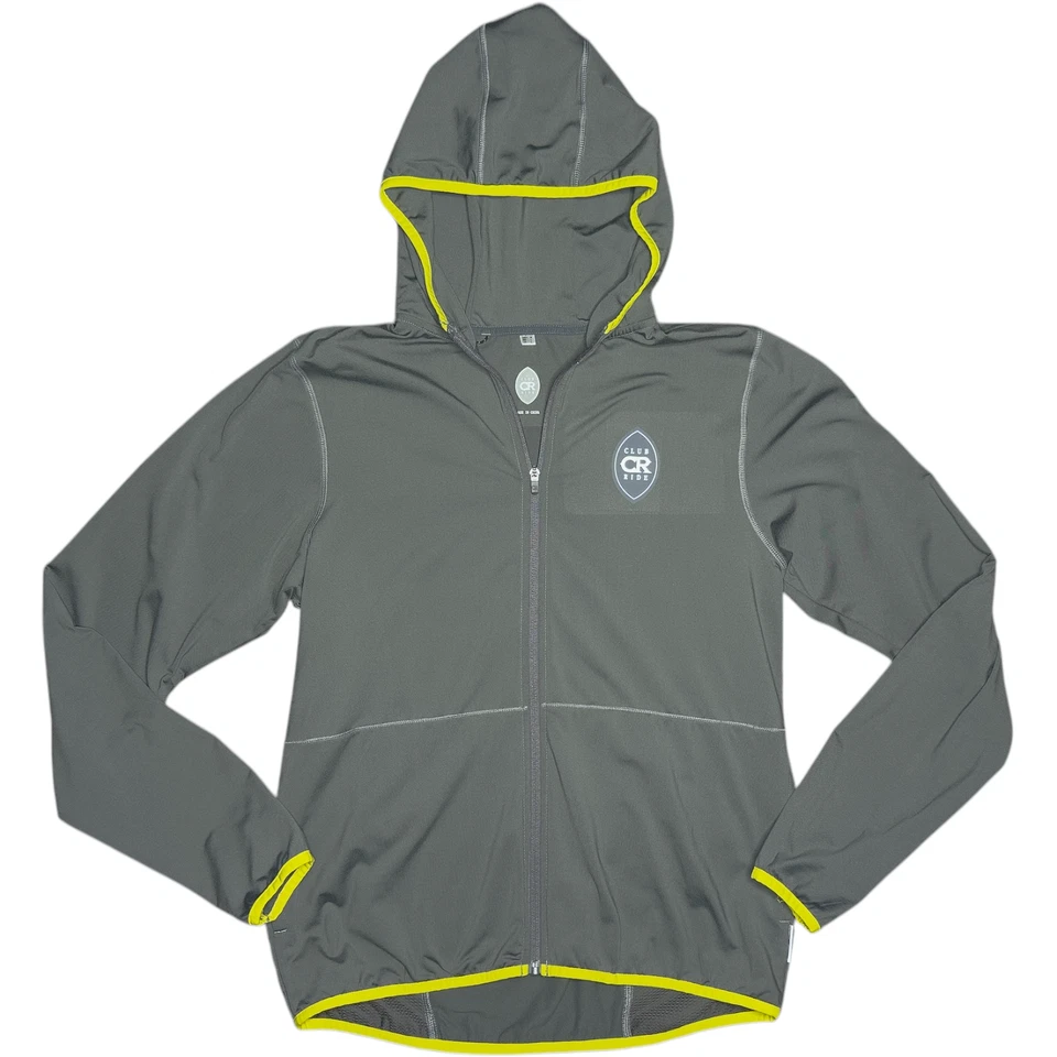 Club Ride Infinity Full Zip Hoodie Men's Medium Gray Hooded Cycling Daily Wear - Image 1 of 4