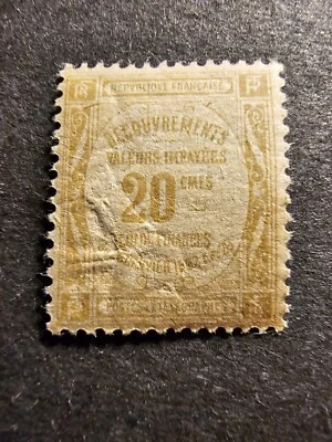 TIMBRE FRANCE TAXE TYPE PAPIER GC N°45a NEUF ** MNH 1943  - Photo 1/2