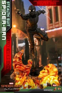 Hot Toys ★ MMS-541 ★ Deluxe ★ Spiderman ★ Stealth Suit/Night Monkey ★ Molten Man - Imagen 1 de 4
