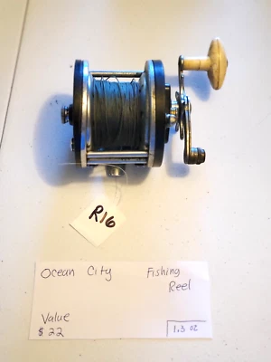 Ocean City #112 - Carrete de pesca vintage - Antiguo real - Aparejos de pesca - R16 Foto 1 de 2
