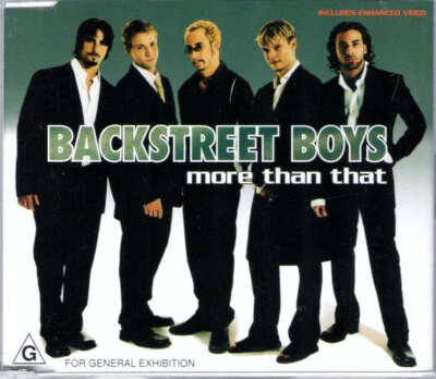 BACKSTREET BOYS - More Than That (Euro CD, 2001) New! 5 tracks including video Foto 1 de 2