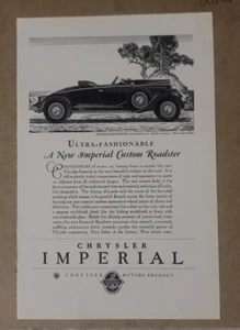 CHRYSLER IMPERIAL ROADSTER OLDTIMER AUTO MEMORABILIA 1929 (JA142 - Bild 1 von 1