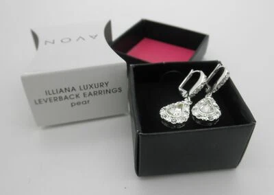 AVON Illiana Luxury Leverback Earrings PEAR - Image 1 of 2