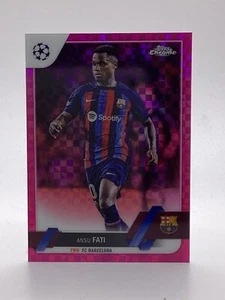 TOPPS UCC CROMO 2022/23 PARALELO ANSU FATI BARCELONA 160/250 - Imagen 1 de 2