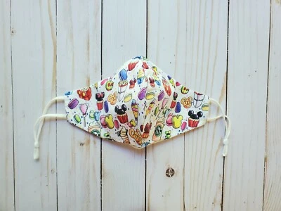 Adult Women,Girly Cute  Face Mask Reusable Washable - Disney Snacks starbucks - Image 1 of 2