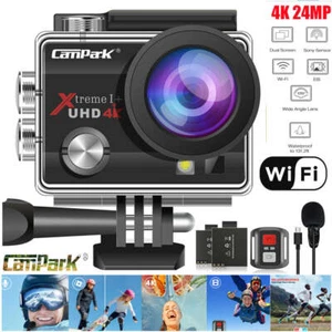 Action Cam 4K 30fps 20MP Sport Camera WiFi Helmkamera Wasserdichte kamera IP66 - Bild 1 von 10