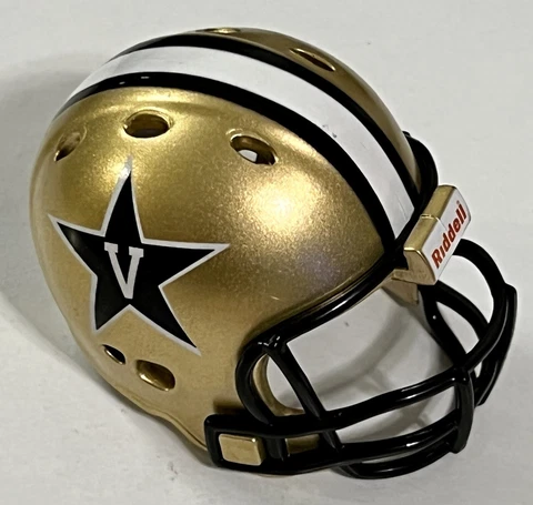 Vanderbilt Commodores Riddell Pocket Pro Helmet Mini Helmet Revolution Style Cover